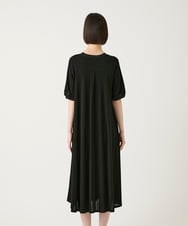 R6PGE02390 HIROKO BIS(小さいサイズ)(メゾン ドゥ サンク) 【小さいサイズ】ケープスリーブデザインワンピース ブラック