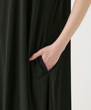 R6PGE02390 HIROKO BIS(小さいサイズ)(メゾン ドゥ サンク) 【小さいサイズ】ケープスリーブデザインワンピース ブラック