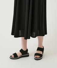 R6PGE02390 HIROKO BIS(小さいサイズ)(メゾン ドゥ サンク) 【小さいサイズ】ケープスリーブデザインワンピース ブラック