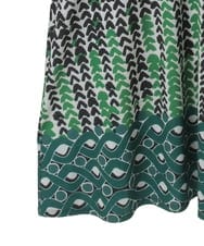 R6PIE06360 HIROKO BIS(小さいサイズ)(メゾン ドゥ サンク) 【小さいサイズ】グラフィカルデザインカットソーワンピース /洗濯機で洗える イエロー