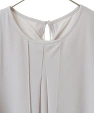 R6PIT22290 HIROKO BIS(小さいサイズ)(メゾン ドゥ サンク) 【小さいサイズ/洗える】シフォンケープジョイントワンピース ライトグレー