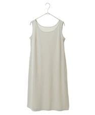 R6PIT22290 HIROKO BIS(小さいサイズ)(メゾン ドゥ サンク) 【小さいサイズ/洗える】シフォンケープジョイントワンピース ライトグレー