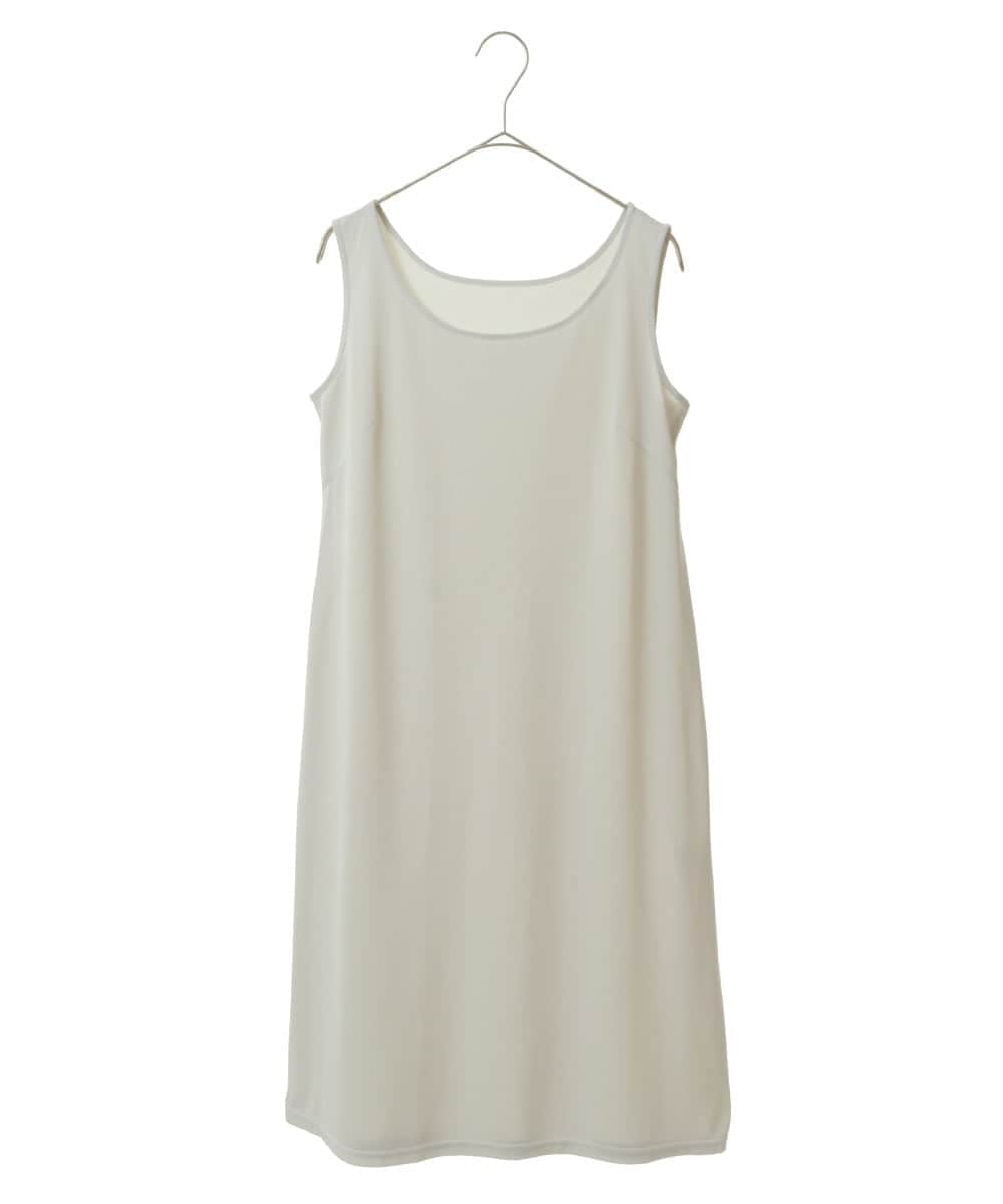 R6PIT22290 HIROKO BIS(小さいサイズ)(メゾン ドゥ サンク) 【小さいサイズ/洗える】シフォンケープジョイントワンピース ライトグレー