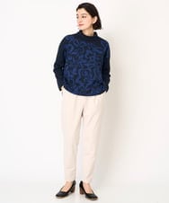 R6QAA26240 HIROKO BIS(小さいサイズ)(メゾン ドゥ サンク) 【小さいサイズ/洗える】ハイストレッチイージーパンツ アイボリー