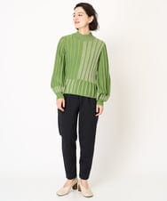 R6QAA26240 HIROKO BIS(小さいサイズ)(メゾン ドゥ サンク) 【小さいサイズ/洗える】ハイストレッチイージーパンツ アイボリー
