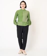 R6QAA26240 HIROKO BIS(小さいサイズ)(メゾン ドゥ サンク) 【小さいサイズ/洗える】ハイストレッチイージーパンツ アイボリー