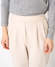 R6QAA26240 HIROKO BIS(小さいサイズ)(メゾン ドゥ サンク) 【小さいサイズ/洗える】ハイストレッチイージーパンツ アイボリー