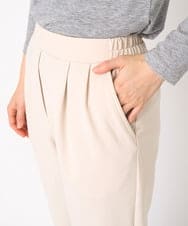 R6QAA26240 HIROKO BIS(小さいサイズ)(メゾン ドゥ サンク) 【小さいサイズ/洗える】ハイストレッチイージーパンツ アイボリー