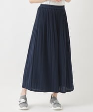 R6QAC42290 HIROKO BIS(小さいサイズ)(メゾン ドゥ サンク) 【小さいサイズ】プリーツニットパンツ ネイビー