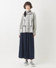 R6QAC42290 HIROKO BIS(小さいサイズ)(メゾン ドゥ サンク) 【小さいサイズ】プリーツニットパンツ ブラック