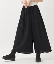 R6QAC42290 HIROKO BIS(小さいサイズ)(メゾン ドゥ サンク) 【小さいサイズ】プリーツニットパンツ ブラック
