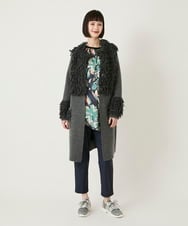 R6QAE30190 HIROKO BIS(小さいサイズ)(メゾン ドゥ サンク) 【小さいサイズ】裏起毛ジョガープルオンパンツ グレー