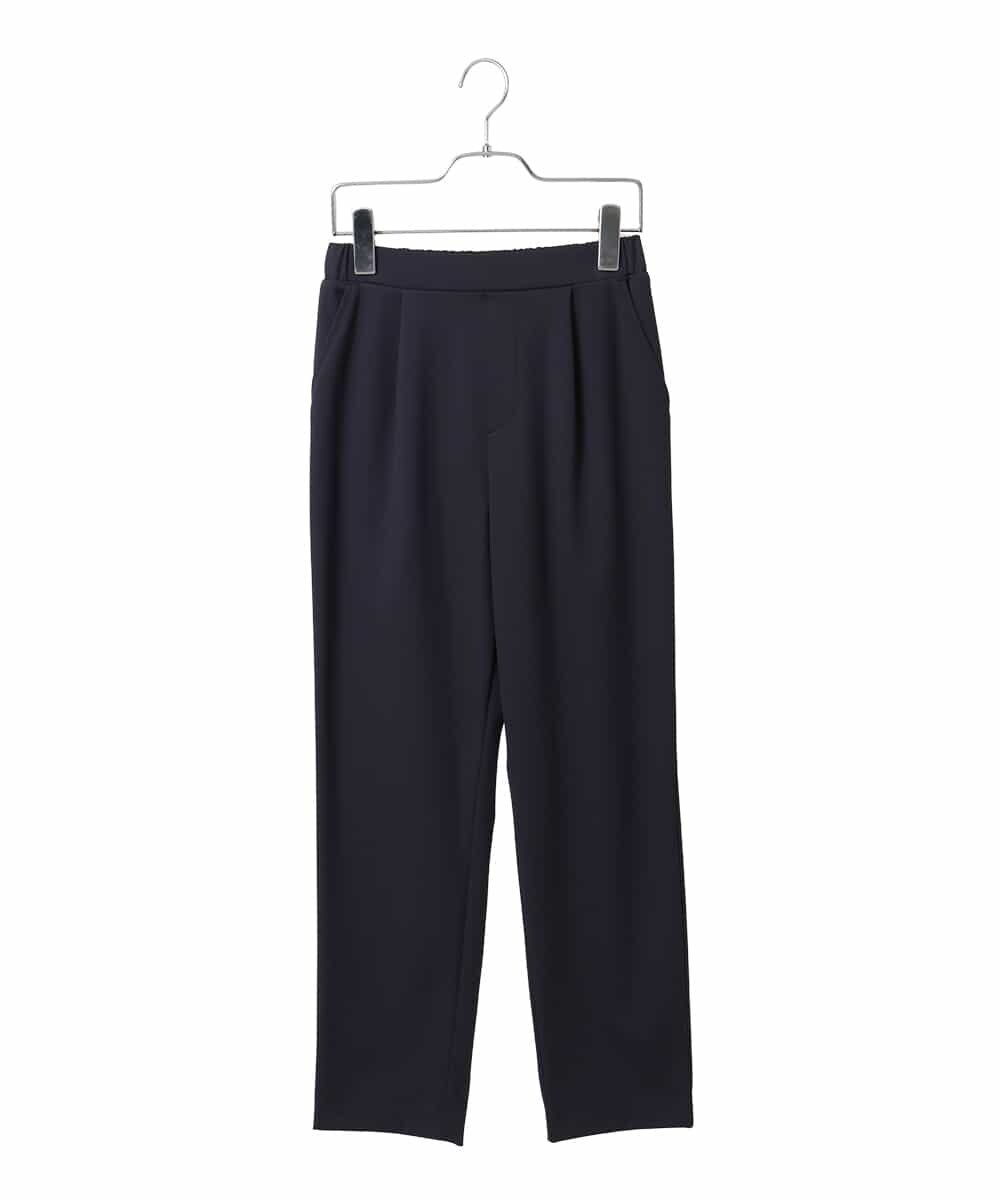 R6QAG60190 HIROKO BIS(小さいサイズ)(メゾン ドゥ サンク) 【小さいサイズ】裏起毛ストレッチベーシックパンツ ネイビー
