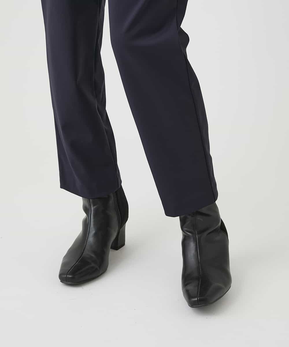 R6QAG60190 HIROKO BIS(小さいサイズ)(メゾン ドゥ サンク) 【小さいサイズ】裏起毛ストレッチベーシックパンツ ネイビー