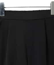 R6QAG60190 HIROKO BIS(小さいサイズ)(メゾン ドゥ サンク) 【小さいサイズ】裏起毛ストレッチベーシックパンツ ブラック