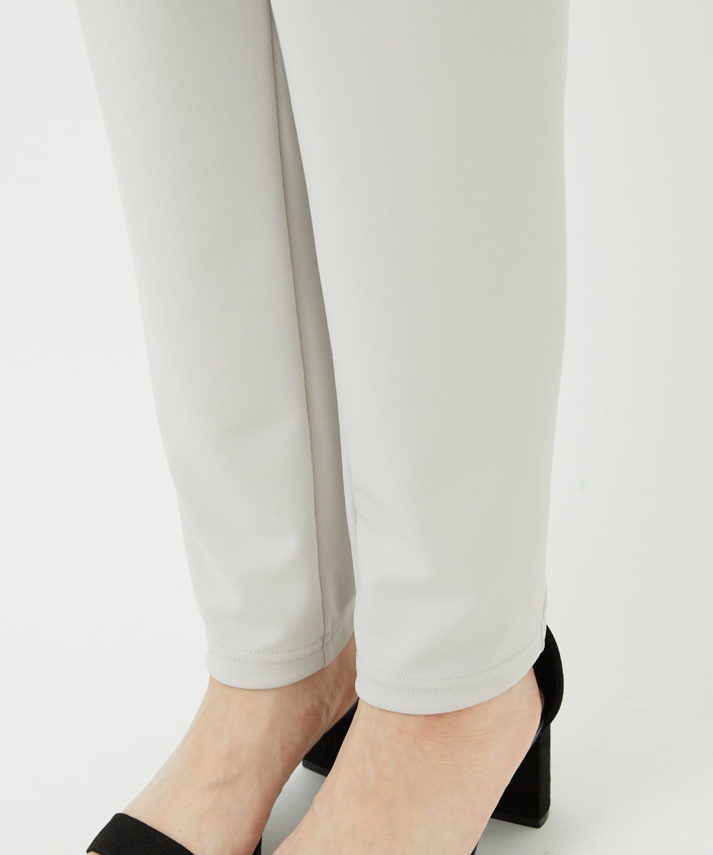 R6QHA81180 HIROKO BIS(小さいサイズ)(メゾン ドゥ サンク) 【小さいサイズ】ストレッチポンチテーパードパンツ ベージュ