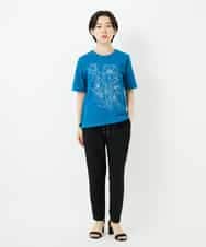 R6QHA81180 HIROKO BIS(小さいサイズ)(メゾン ドゥ サンク) 【小さいサイズ】ストレッチポンチテーパードパンツ ベージュ