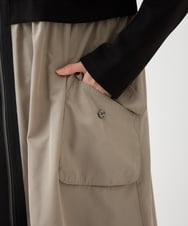 R6TAA20340 HIROKO BIS(小さいサイズ)(メゾン ドゥ サンク) 【小さいサイズ/洗える】タフタジョイントフロントジップワンピース ネイビー系