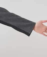 R6TAD25270 HIROKO BIS(小さいサイズ)(メゾン ドゥ サンク) 【小さいサイズ】異素材ノーカラージャケット グレー