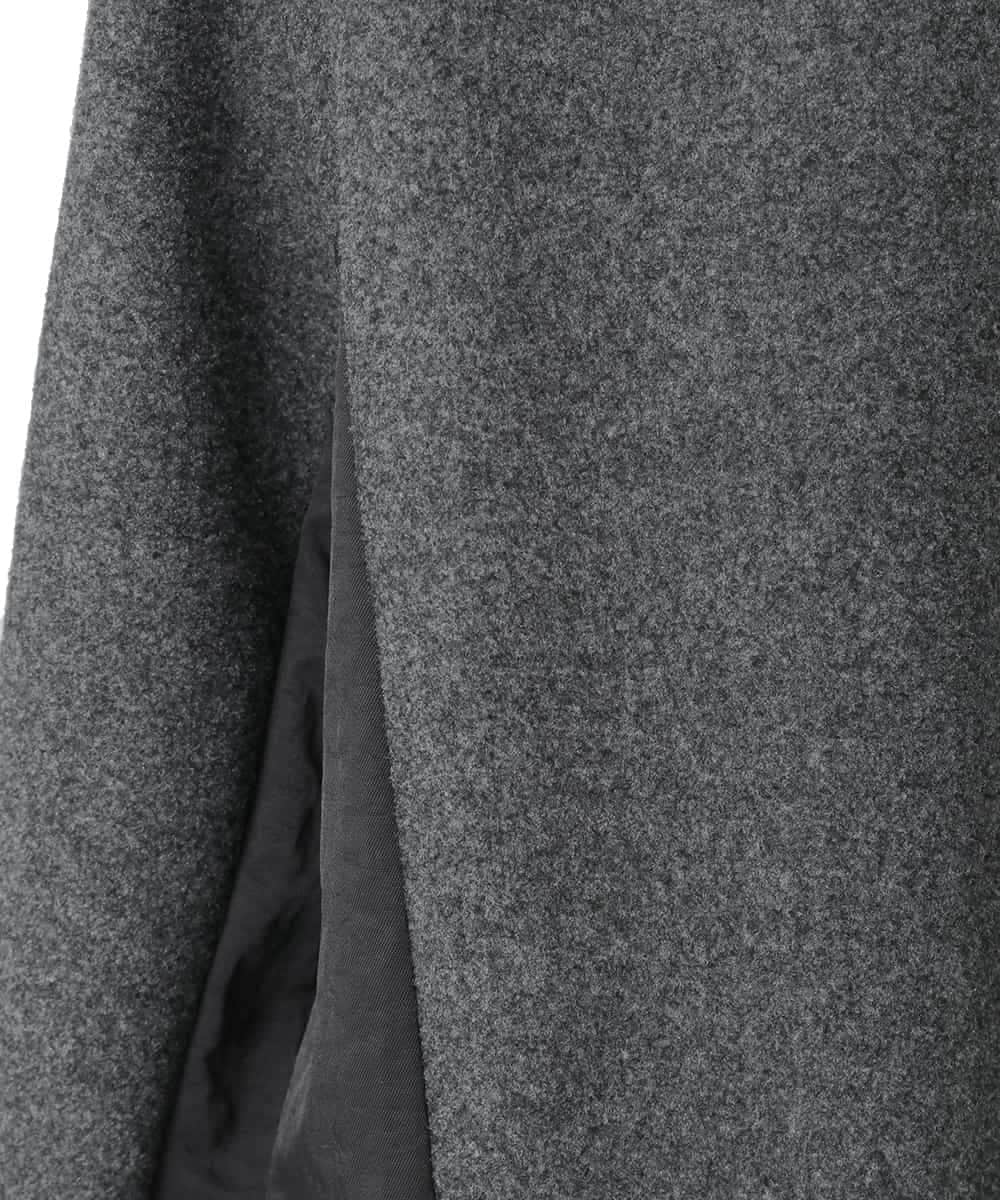 R6TAD25270 HIROKO BIS(小さいサイズ)(メゾン ドゥ サンク) 【小さいサイズ】異素材ノーカラージャケット グレー