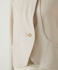 R6TAF01360 HIROKO BIS(小さいサイズ)(メゾン ドゥ サンク) 【小さいサイズ】スムースウールコンパクトジャケット アイボリー