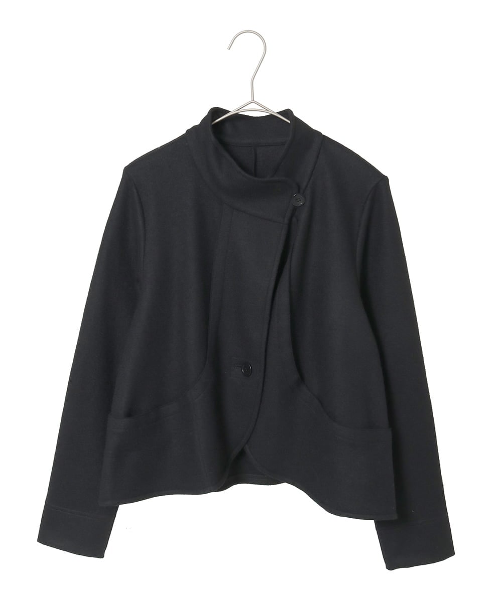 R6TAF01360 HIROKO BIS(小さいサイズ)(メゾン ドゥ サンク) 【小さいサイズ】スムースウールコンパクトジャケット アイボリー