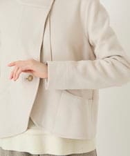 R6TAF01360 HIROKO BIS(小さいサイズ)(メゾン ドゥ サンク) 【小さいサイズ】スムースウールコンパクトジャケット アイボリー