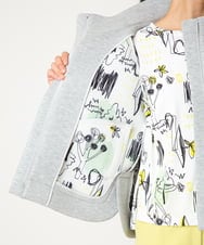 R6TDD50330 HIROKO BIS(小さいサイズ)(メゾン ドゥ サンク) ラウンドヘムショートブルゾン ライトグレー