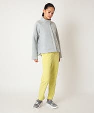 R6TDD50330 HIROKO BIS(小さいサイズ)(メゾン ドゥ サンク) ラウンドヘムショートブルゾン ライトグレー