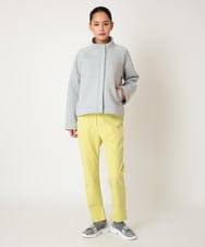 R6TDD50330 HIROKO BIS(小さいサイズ)(メゾン ドゥ サンク) ラウンドヘムショートブルゾン ライトグレー