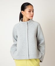 R6TDD50330 HIROKO BIS(小さいサイズ)(メゾン ドゥ サンク) ラウンドヘムショートブルゾン ライトグレー