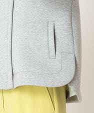 R6TDD50330 HIROKO BIS(小さいサイズ)(メゾン ドゥ サンク) ラウンドヘムショートブルゾン ライトグレー