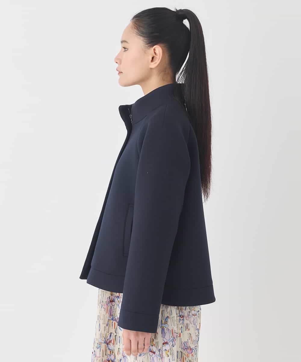 R6TDD50330 HIROKO BIS(小さいサイズ)(メゾン ドゥ サンク) ラウンドヘムショートブルゾン ネイビー