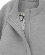 R6TDD50330 HIROKO BIS(小さいサイズ)(メゾン ドゥ サンク) ラウンドヘムショートブルゾン ライトグレー