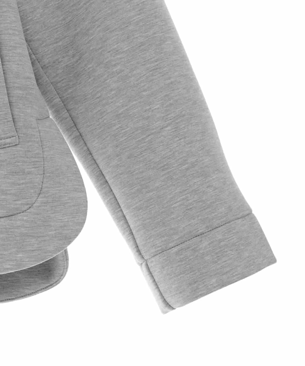 R6TDD50330 HIROKO BIS(小さいサイズ)(メゾン ドゥ サンク) ラウンドヘムショートブルゾン ライトグレー