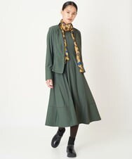 R6TLS10290 HIROKO BIS(小さいサイズ)(メゾン ドゥ サンク) 【小さいサイズ/洗える】トリコットショートジャケット ベージュ