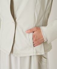 R6TLS10290 HIROKO BIS(小さいサイズ)(メゾン ドゥ サンク) 【小さいサイズ/洗える】トリコットショートジャケット ベージュ