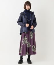 R6UAA10450 HIROKO BIS(小さいサイズ)(メゾン ドゥ サンク) 【小さいサイズ】パデッドジップアップジャケット ネイビー
