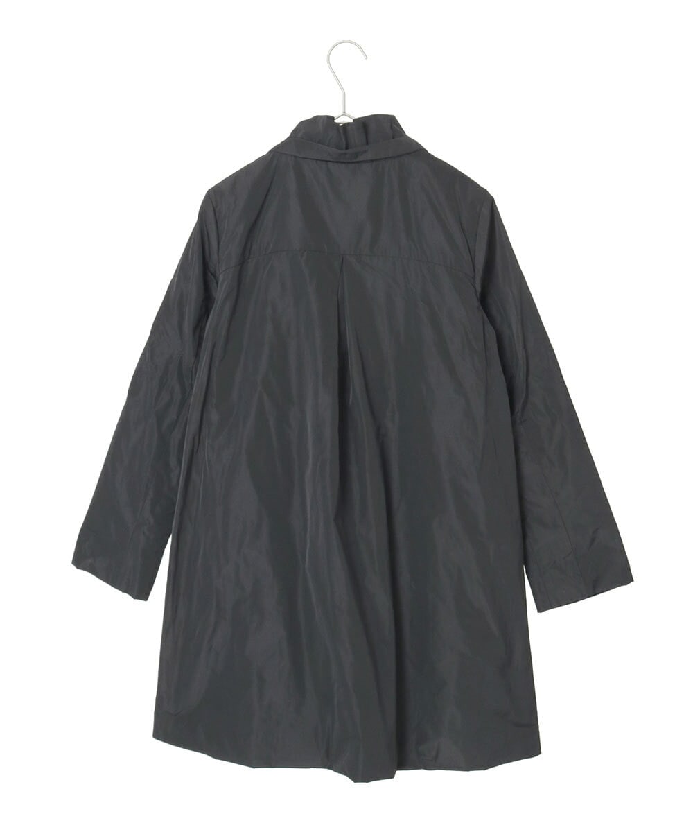 R6UAD01540 HIROKO BIS(小さいサイズ)(メゾン ドゥ サンク) 【小さいサイズ】メモリータフタフリルカラーコート ブラウン