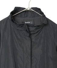 R6UAD01540 HIROKO BIS(小さいサイズ)(メゾン ドゥ サンク) 【小さいサイズ】メモリータフタフリルカラーコート ブラウン