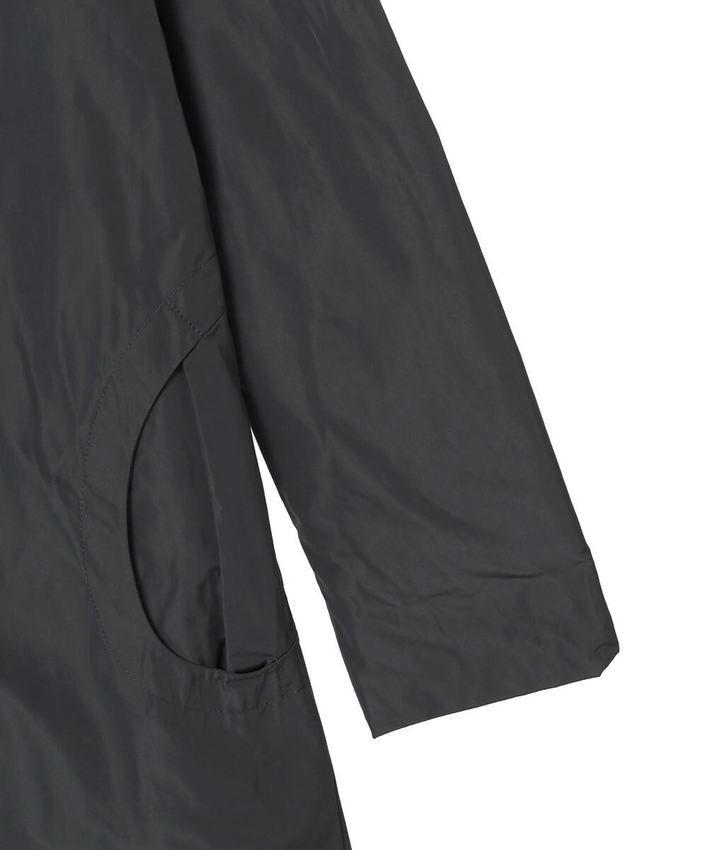 R6UAD01540 HIROKO BIS(小さいサイズ)(メゾン ドゥ サンク) 【小さいサイズ】メモリータフタフリルカラーコート ブラウン