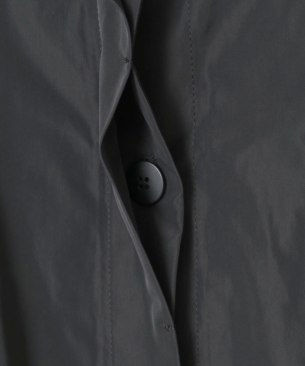 R6UAD01540 HIROKO BIS(小さいサイズ)(メゾン ドゥ サンク) 【小さいサイズ】メモリータフタフリルカラーコート ブラウン