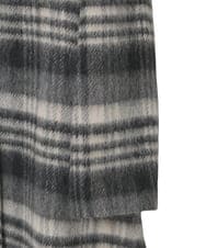 R6UAE01690 HIROKO BIS(小さいサイズ)(メゾン ドゥ サンク) 【小さいサイズ】ウールシャギーチェック柄コート ブラック