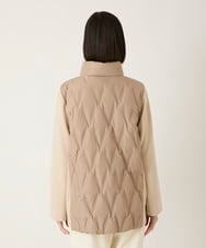 R6UAE05430 HIROKO BIS(小さいサイズ)(メゾン ドゥ サンク) 【小さいサイズ】圧着キルトジョイントデザインコート ベージュ