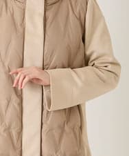 R6UAE05430 HIROKO BIS(小さいサイズ)(メゾン ドゥ サンク) 【小さいサイズ】圧着キルトジョイントデザインコート ベージュ