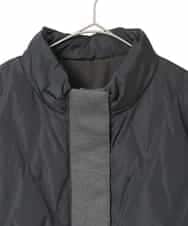 R6UAE05430 HIROKO BIS(小さいサイズ)(メゾン ドゥ サンク) 【小さいサイズ】圧着キルトジョイントデザインコート ブラック