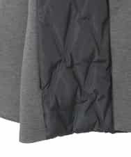 R6UAE05430 HIROKO BIS(小さいサイズ)(メゾン ドゥ サンク) 【小さいサイズ】圧着キルトジョイントデザインコート ブラック