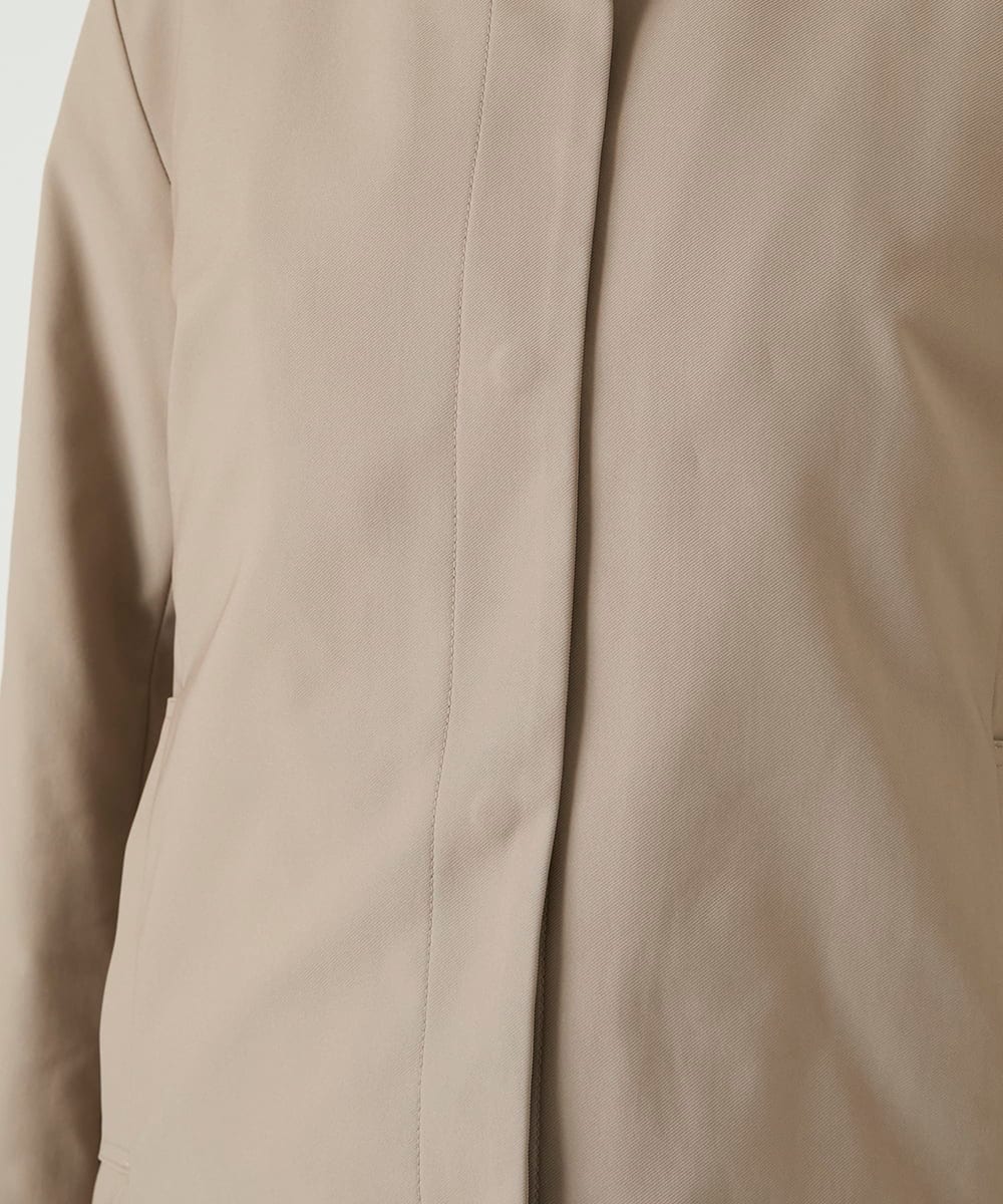 R6UAE40540 HIROKO BIS(小さいサイズ)(メゾン ドゥ サンク) 【小さいサイズ】レイヤード風ツイルダウンコート ベージュ