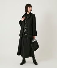 R6UAE40540 HIROKO BIS(小さいサイズ)(メゾン ドゥ サンク) 【小さいサイズ】レイヤード風ツイルダウンコート ベージュ