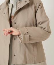 R6UAE40540 HIROKO BIS(小さいサイズ)(メゾン ドゥ サンク) 【小さいサイズ】レイヤード風ツイルダウンコート ベージュ